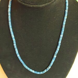 Blue Sponge Coral Necklace